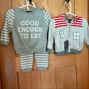 Gap baby boy sweater outfit and hoodie-Super cute